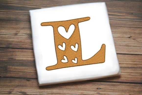 Alphabet Letter L Multi Heart