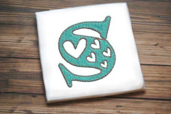Alphabet Letter S Multi Heart
