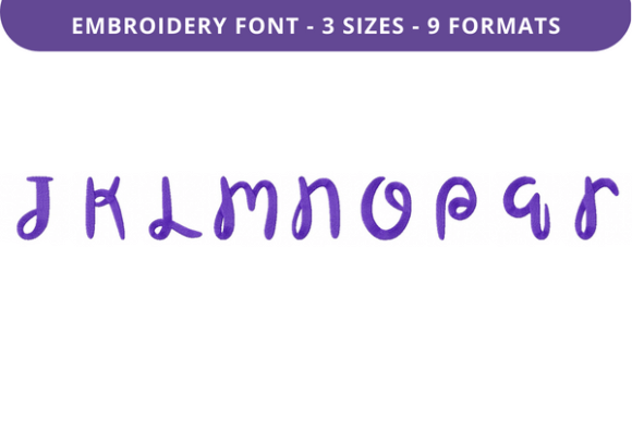 Cautiously Cuddly Font Uppercase J to R