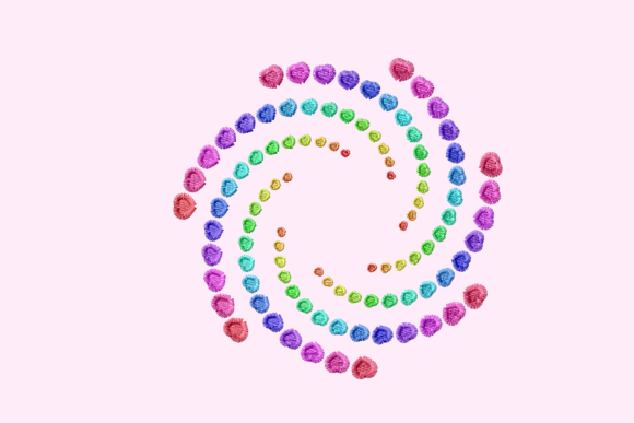 Circular Love Icon: Holiday Embroidery Design Review