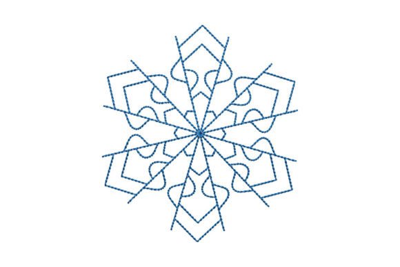 Mirror Snowflake: A Delicate Christmas Embroidery Gem