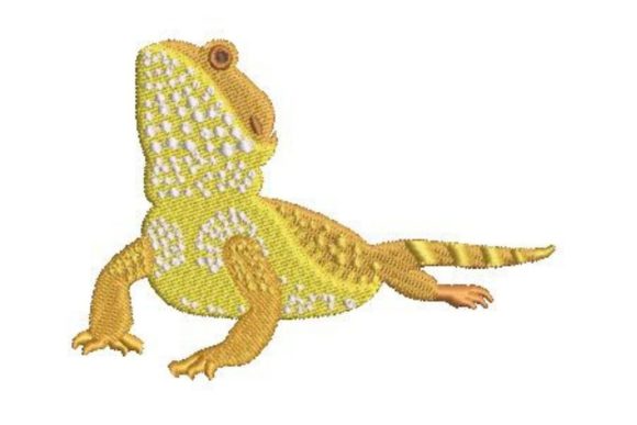 Pet Lizard Bearded Dragon Embroidery Design Review