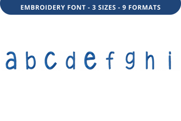 Sunny Box Font Lowercase a to I