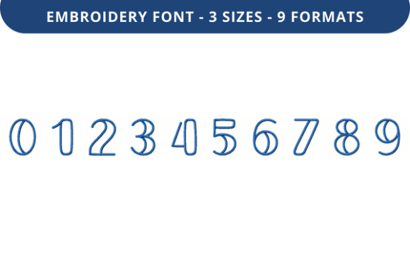 Wrapping Paper Font 0 to 9